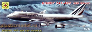 Моделист 230032  1:300, Boeing-747-400 Air France (Боинг-747-400 «Эйр Франс»)