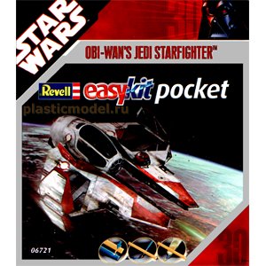 Revell 06721 , Obi Wan Jedi Starfighter. Star Wars. Easykit pocket (Звёздный истребитель джедая Оба Вана. Звёздные войны. Мини комплект для лёгкой сборки)