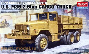 Academy 13410  1:72, U.S. M35 2.5ton cargo truck (М35 американский 2,5-тонный грузовик)