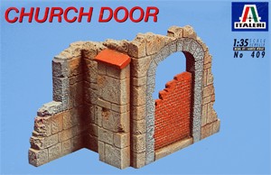 Italeri 409  1:35, Church door (Разрушенная дверь церкви)