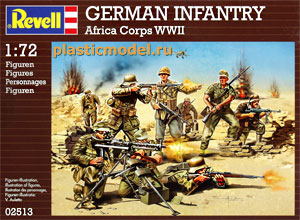 Revell 02513  1:72, German Infantry Africa Corps, WWII (Немецкая пехота Африканский корпус, 2МВ)