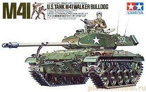 Tamiya 35055  1:35, U.S. tank M41 Walker Bulldog (M41 «Уокер Бульдог» лёгкий американский танк)