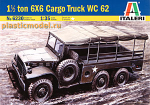 Italeri 6230  1:35, 1,5 ton 6×6 Cargo Truck WC 62 (Додж WC 62 Грузовик 6×6 повышенной проходимости  грузоподъемностью 1,5 т.)