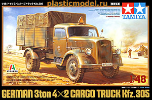 Tamiya 89782  1:48, German 3ton 4x2 cargo truck Kfz.305 (Немецкий 3-х тонный грузовик Опель «Блиц»)