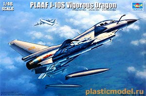 Trumpeter 02842  1:48, PLAAF J-10S Vigorous Dragon (J-10S «Решительный дракон» военно-воздушные силы Народной Освободительной армии Китая)