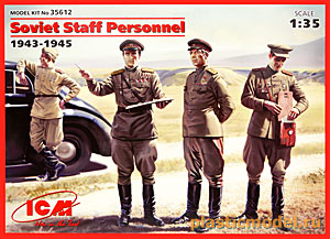 ICM 35612  1:35, Soviet Staff Personnel 1943-1945 (Советский штабной персонал 1943-1945 гг.)