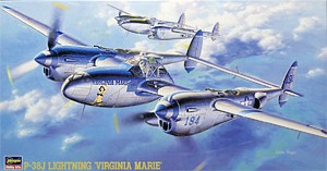 Hasegawa JT1 09101 1:48, P-38J Lightning "Virginia Marie"