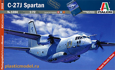 Italeri 1284  1:72, C-27J Spartan (С-27J «Спартан» военно-транспортный самолёт)