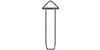 Cone-head bullet-proof rivet (Заклёпка конусная, пулестойкая, 1,4 мм; установочное отверстие 1,0 мм), подробнее...