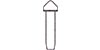 Bullet-proof bolt "Polish" cone-head (Болт конусный, «Польский», пулестойкий, ключ 0,6 мм, установочное отверстие 0,5 мм), подробнее...