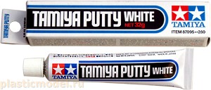 Tamiya 87095 , Tamiya Putty White, 32 g (Шпатлёвка Белая, 32 г)