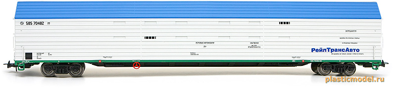 Eurotrain 009 Вагон автовоз «РТА» («РейлТрансАвто»), принадлежность РЖД (RZD), V эпоха