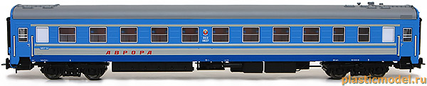 Eurotrain 0213 Набор вагонов ЦМВ СССР фирменного поезда «Аврора», принадлежность СЖД (SZhD), приписка ОкЖД, III-IV эпоха 