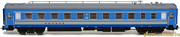 Eurotrain 0213 Набор вагонов ЦМВ СССР фирменного поезда «Аврора», принадлежность СЖД (SZhD), приписка ОкЖД, III-IV эпоха 