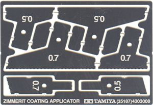 Tamiya 35187 , Zimmerit Coating Applicator (Комплект маcтерков для нанесения имитации циммеритового покрытия)